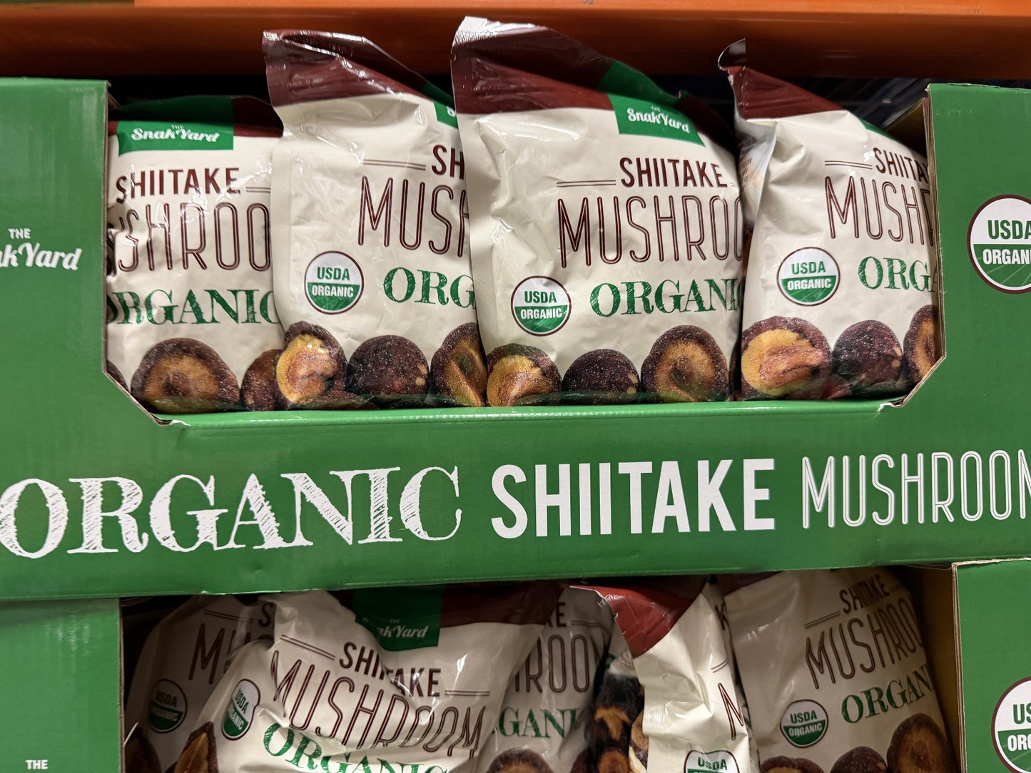 Snak Yard Organic Shiitake Mushrooms 14.11oz (2 Pack) Crunchy Snack