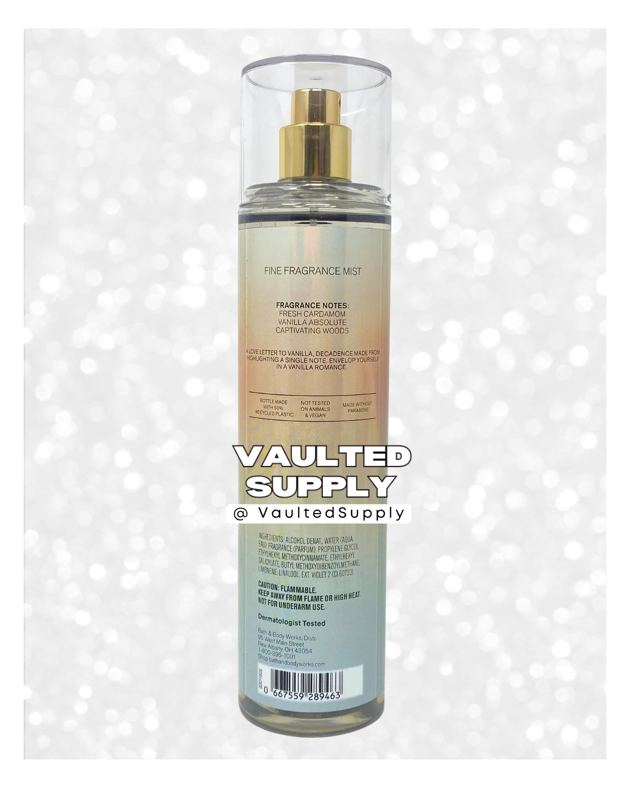 Bath & Body Works Vanilla Romance Fine Fragrance Body Mist Spray 8 oz 2 Pack