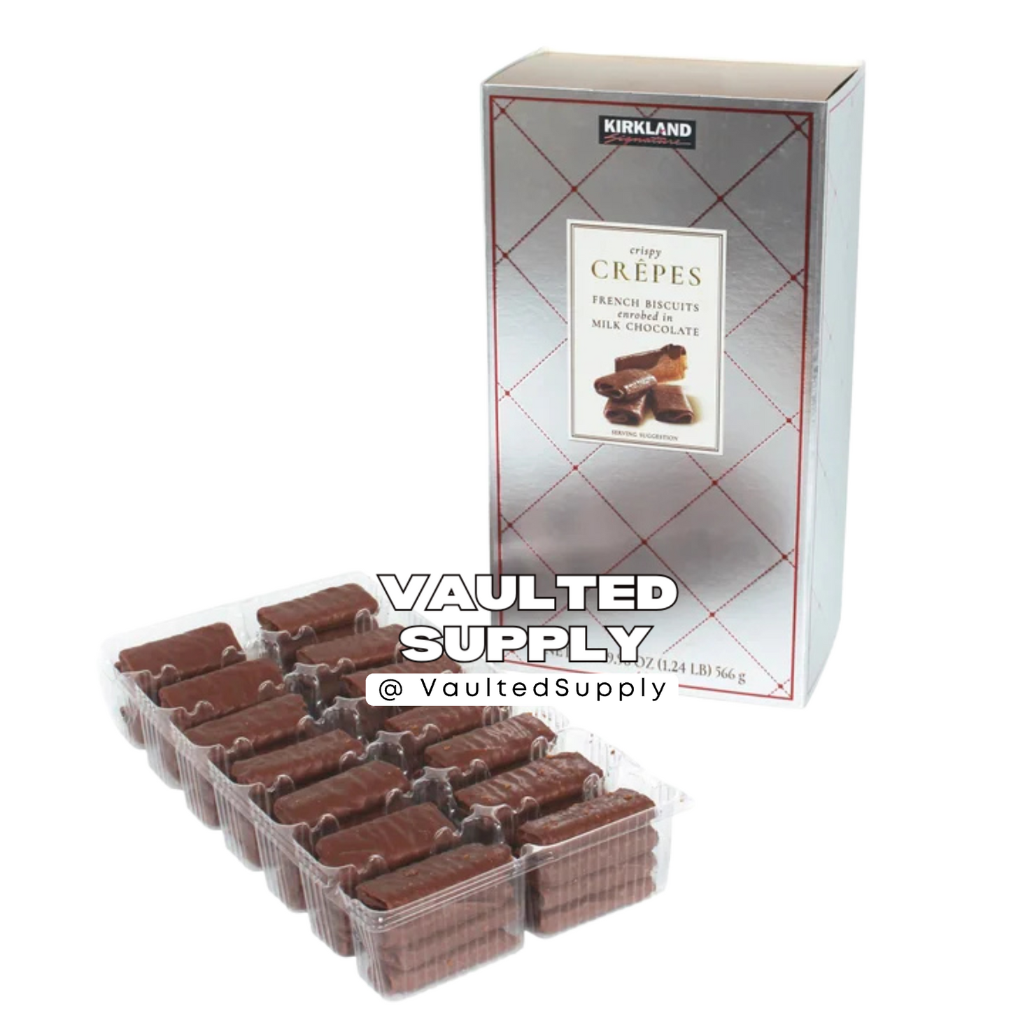 Kirkland Signature Chocolate Crepes Wafer Cookies 2 Pack Gift Valentine