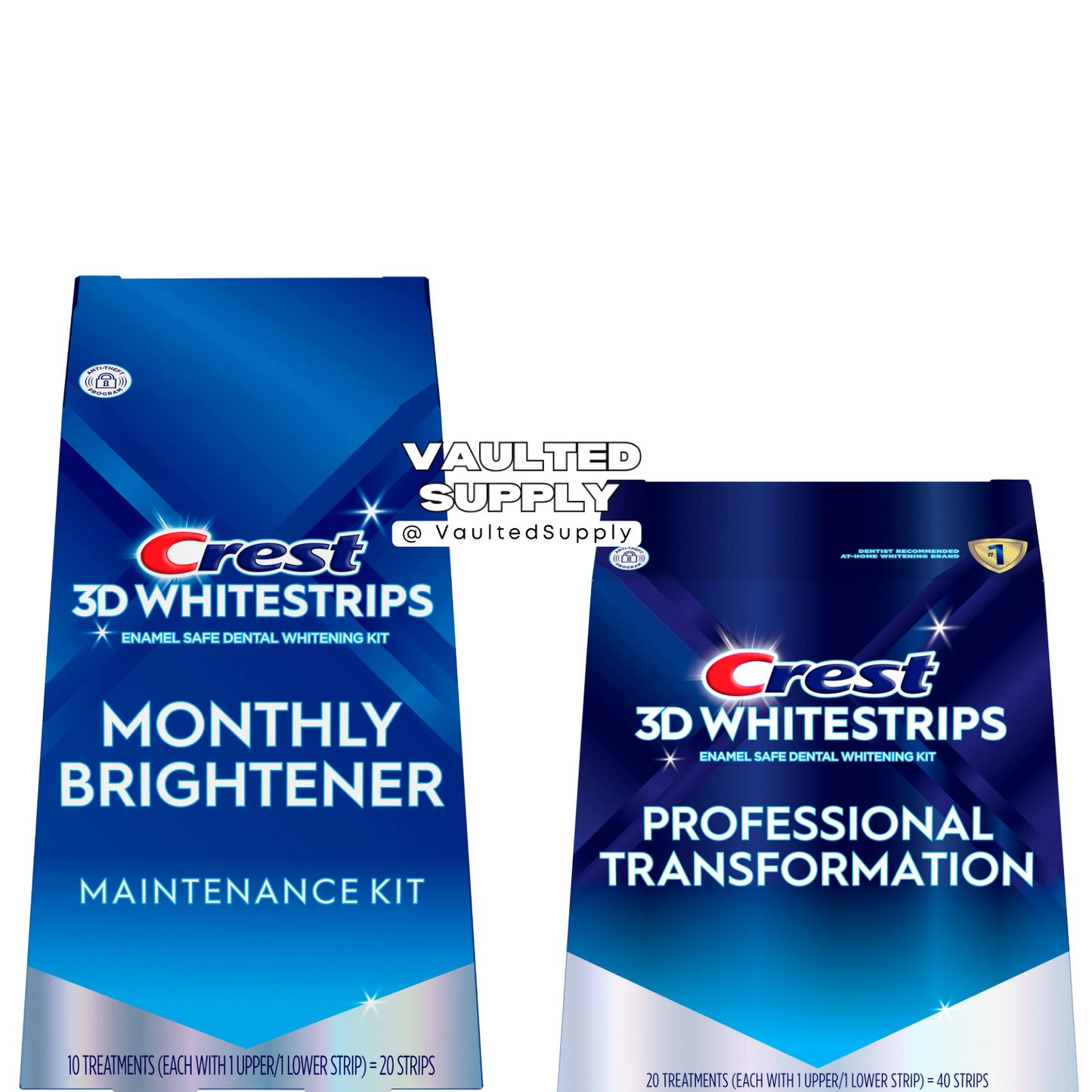 Crest 3D Whitestrips Professional Teeth Whitening Kit – 20 Treatments + 10 Bonus