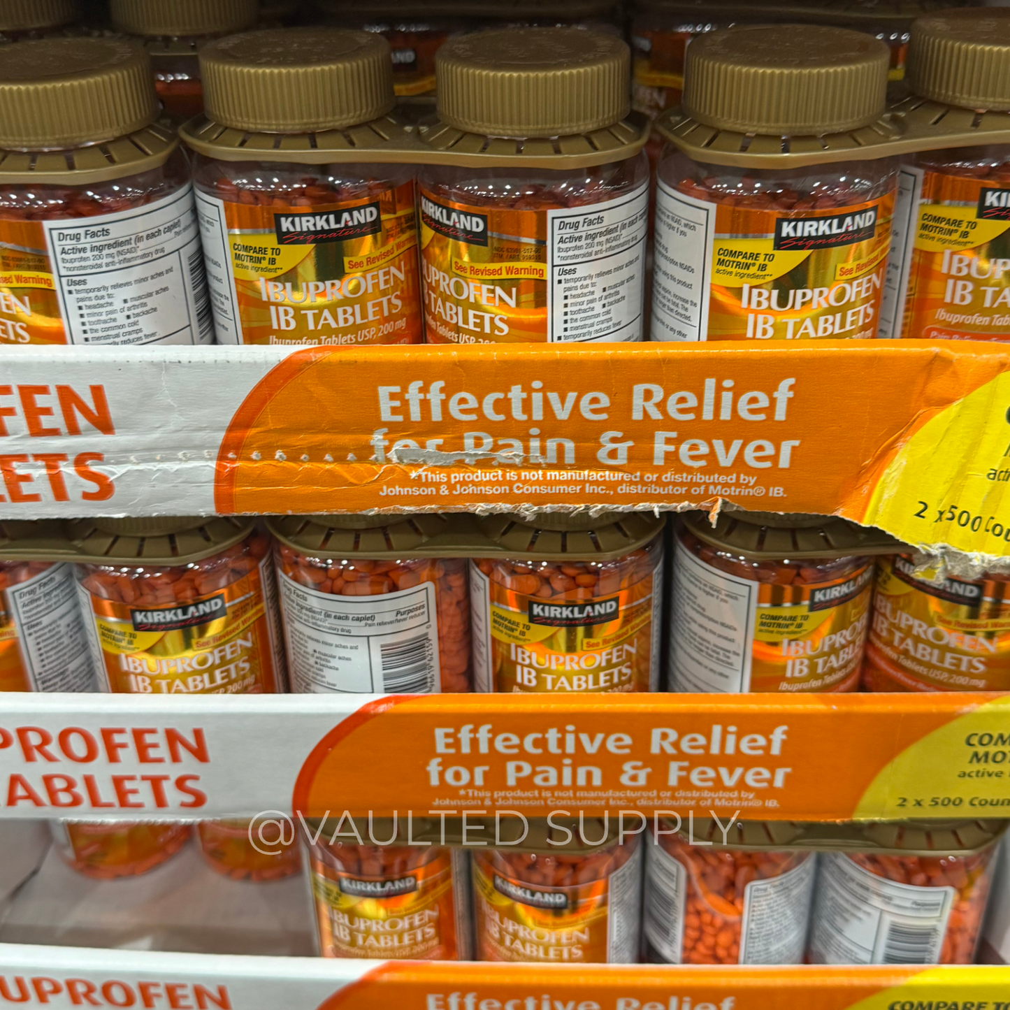 Kirkland Ibuprofen 200mg 1000 Caplets (2 x 500) NSAID Pain Reliever Exp 2026+