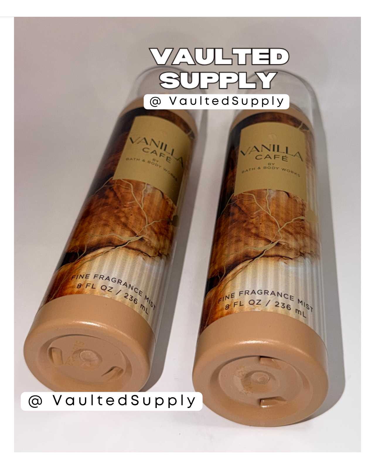 Bath & Body Works Vanilla Café Fine Fragrance Mist 8oz – 2 Pack Coffee Vanilla