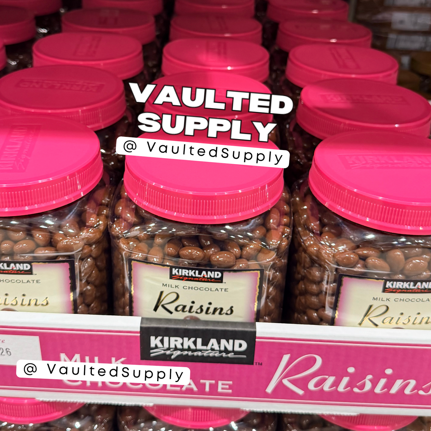 Kirkland Signature Milk Chocolate Raisins 2 Pack 3.4 lb Each Bulk Candy