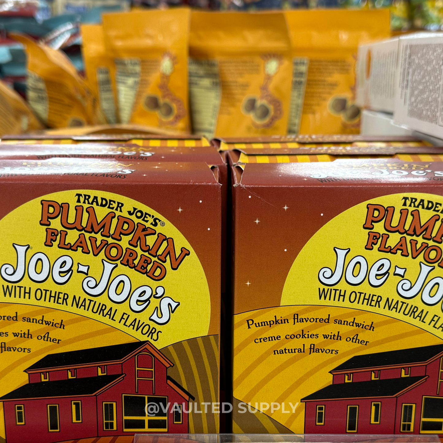 Trader Joe's Pumpkin Joe-Joe's Cookies, 10.5 oz Box (Pack of 2)