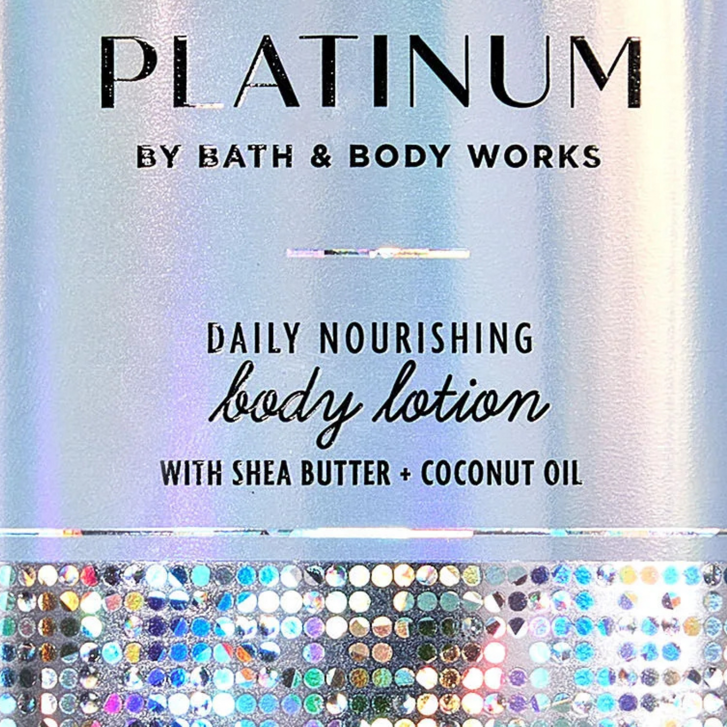 Bath & Body Works LOT of 3 PLATINUM Daily Nourishing Body Lotion Cream 8 oz
