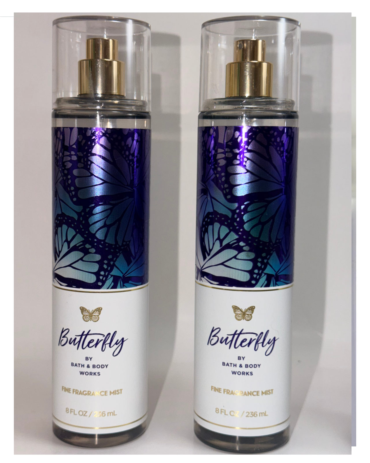 Bath & Body Works Butterfly Fine Fragrance Mist 8oz – 2 Pack Sweet Floral