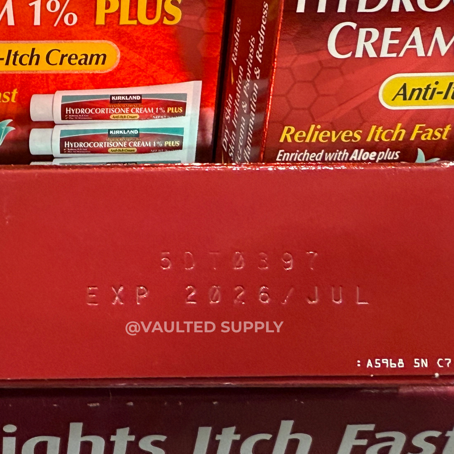 Kirkland Hydrocortisone Cream 1% PLUS 4 Tubes 2oz Each Max Strength Itch Relief