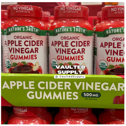 Nature’s Truth Organic Apple Cider Vinegar Gummies 120 Count – 500mg, Vegan, ACV