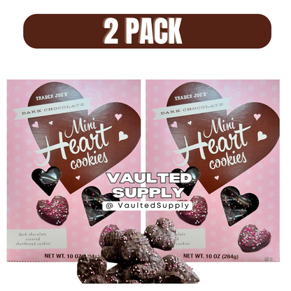 Trader Joe’s Mini Dark Chocolate Heart Cookies – Valentine’s Day 2 Pack 10oz