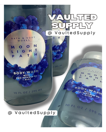 Bath & Body Works MOONLIGHT PATH Body Wash  10oz (3 pack)