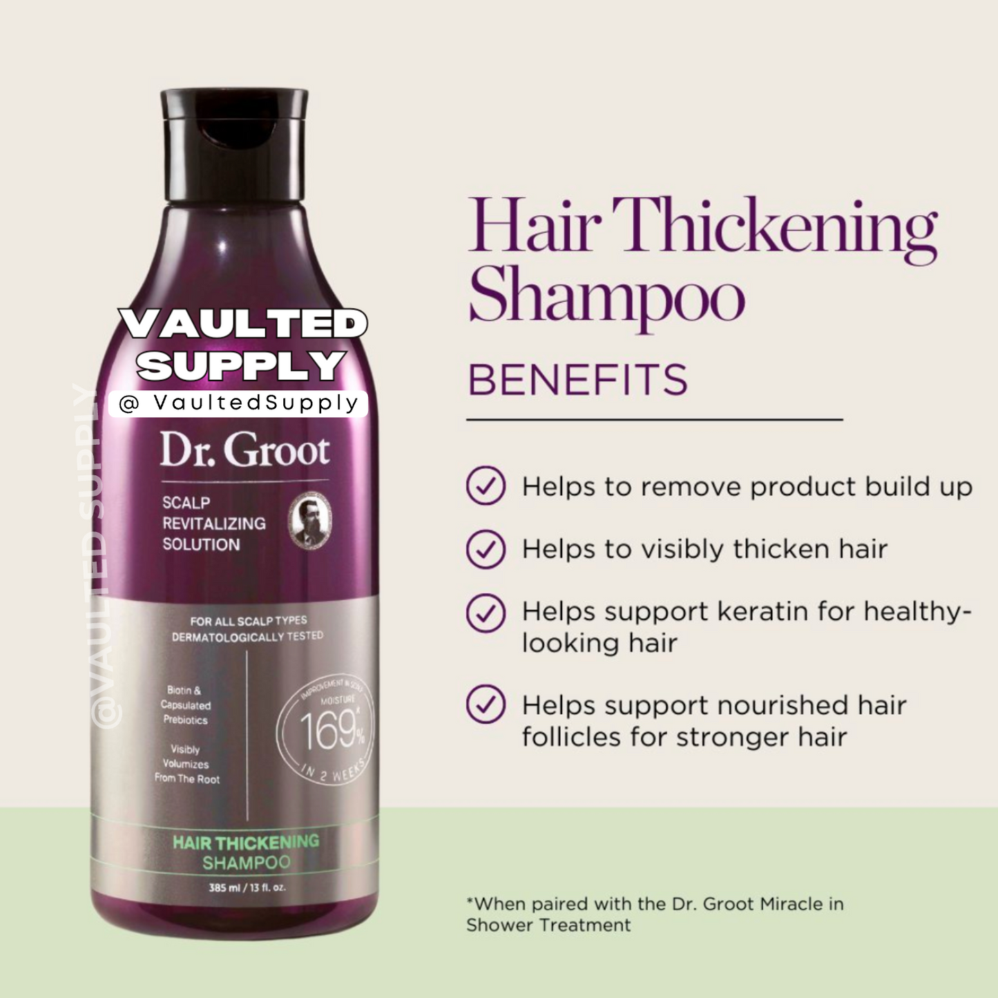 Dr. Groot Scalp Revitalizing Shampoo 2 Pack 23.6 fl oz Each – Hair Thickening