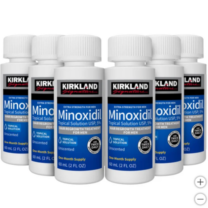 Kirkland Signature Minoxidil 5% Extra Strength for Men Hair Regrowth 6 Boxes