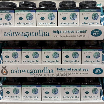 Youtheory Ashwagandha 1000 mg 180ct 05/27 - (2 Pack)