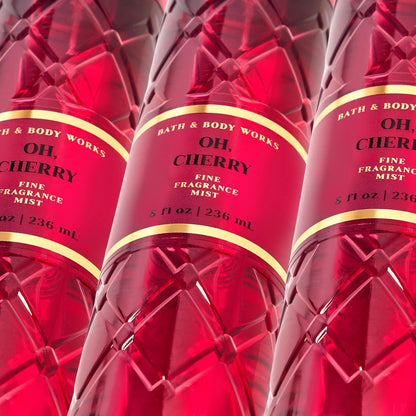 3-Pack Bath & Body Works Oh Cherry Fine Fragrance Mist 8 fl oz – NEW & AUTHENTIC