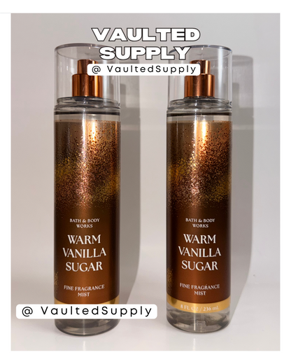 Bath & Body Works Warm Vanilla Sugar Fine Fragrance Mist 8oz – 2 Pack