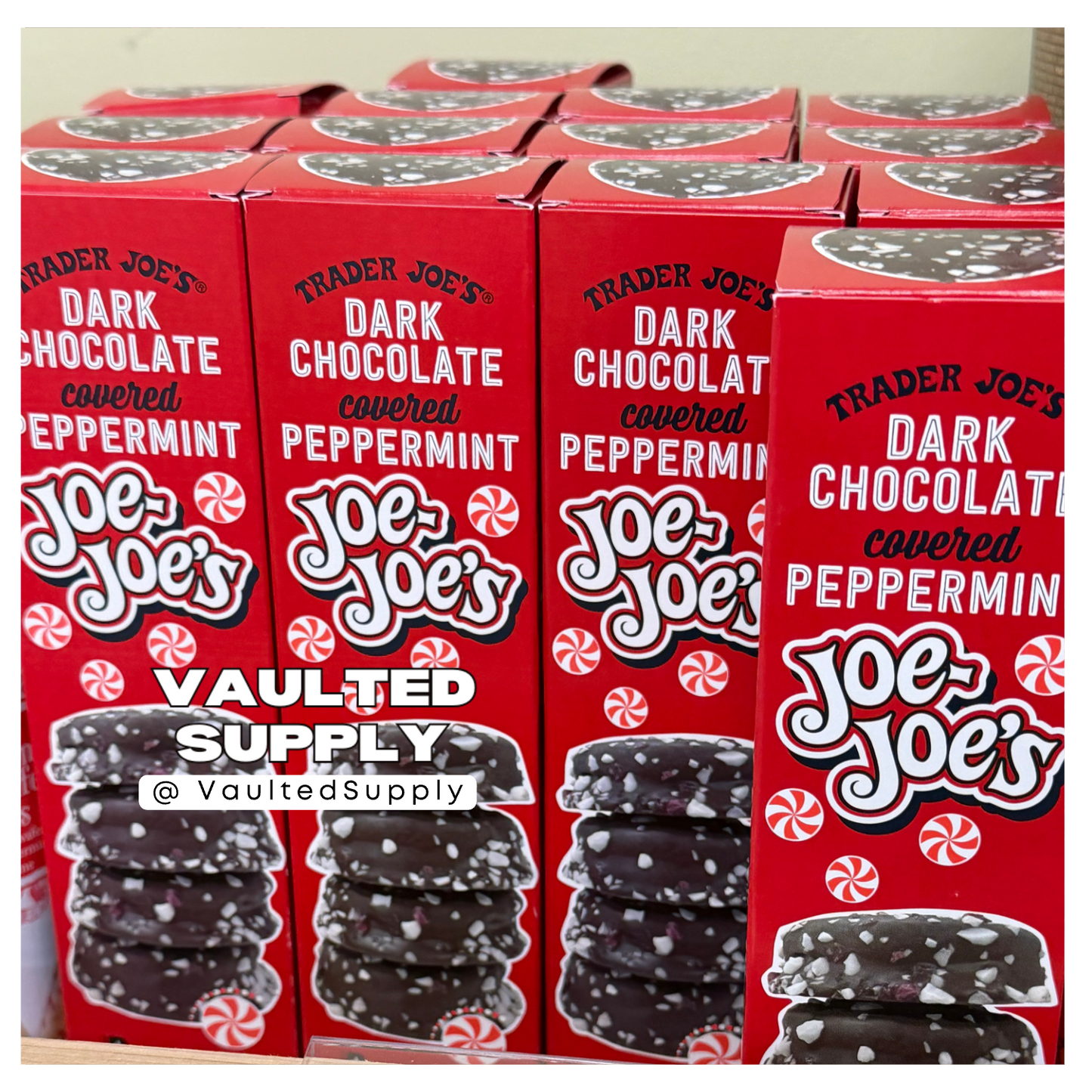 Trader Joe’s Dark Chocolate Peppermint Joe-Joe’s Cookies – 4 Pack Fresh