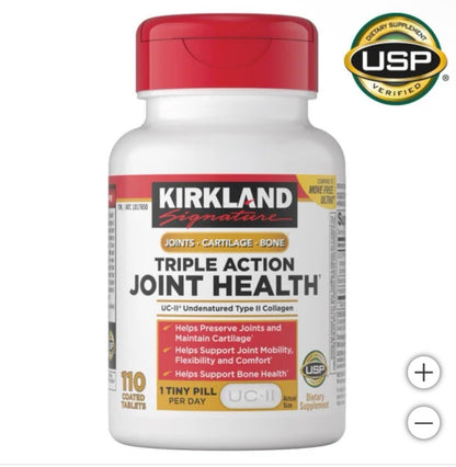 Kirkland Triple Action Joint Health 110 Tablet Compare to Move Free Ultra 1 Pack