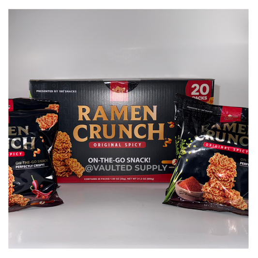 Ramen Crunch Original Spicy Snack 20 Pack Box 21.2 oz – On-the-Go Crispy Bites