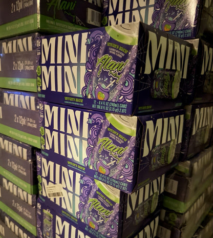 Alani Nu Energy Drink Mini Witches Brew 12 Pack | 8.4 fl oz Cans Zero Sugar