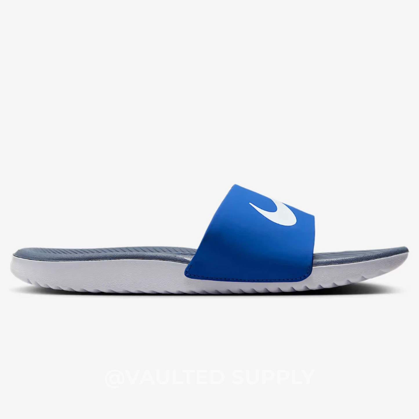 Nike Kawa Slide GS/PS Big Kids Sandals 6Y Game Royal White Thunder Blue – Women’