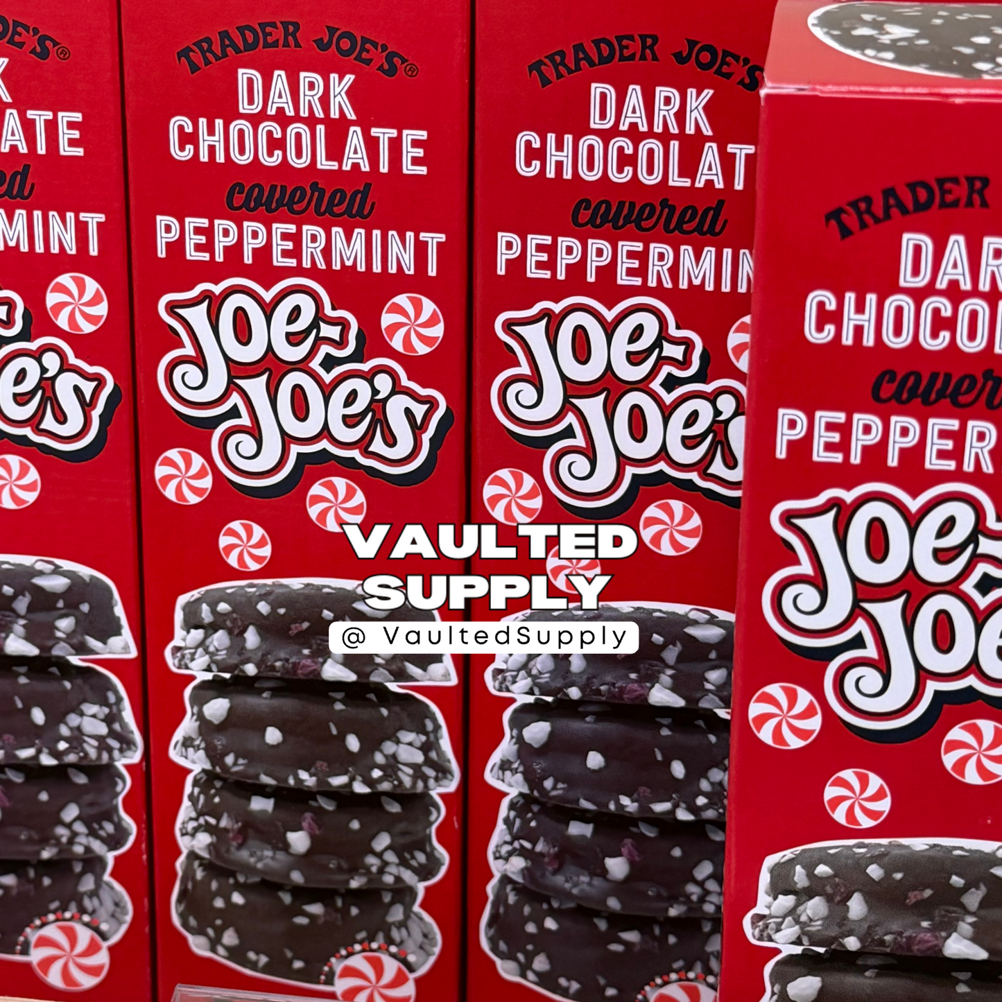 Trader Joe’s Dark Chocolate Peppermint Joe-Joe’s Cookies – 4 Pack Fresh