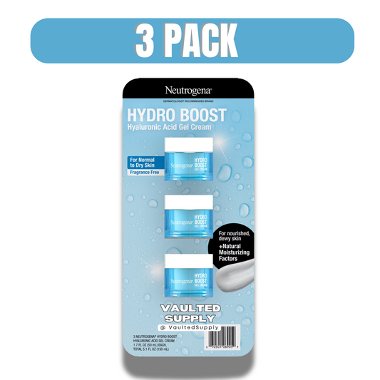 3 Pack Neutrogena Hydro Boost for Extra Dry Skin Water Cream+ 1.7oz NEW FORMUL