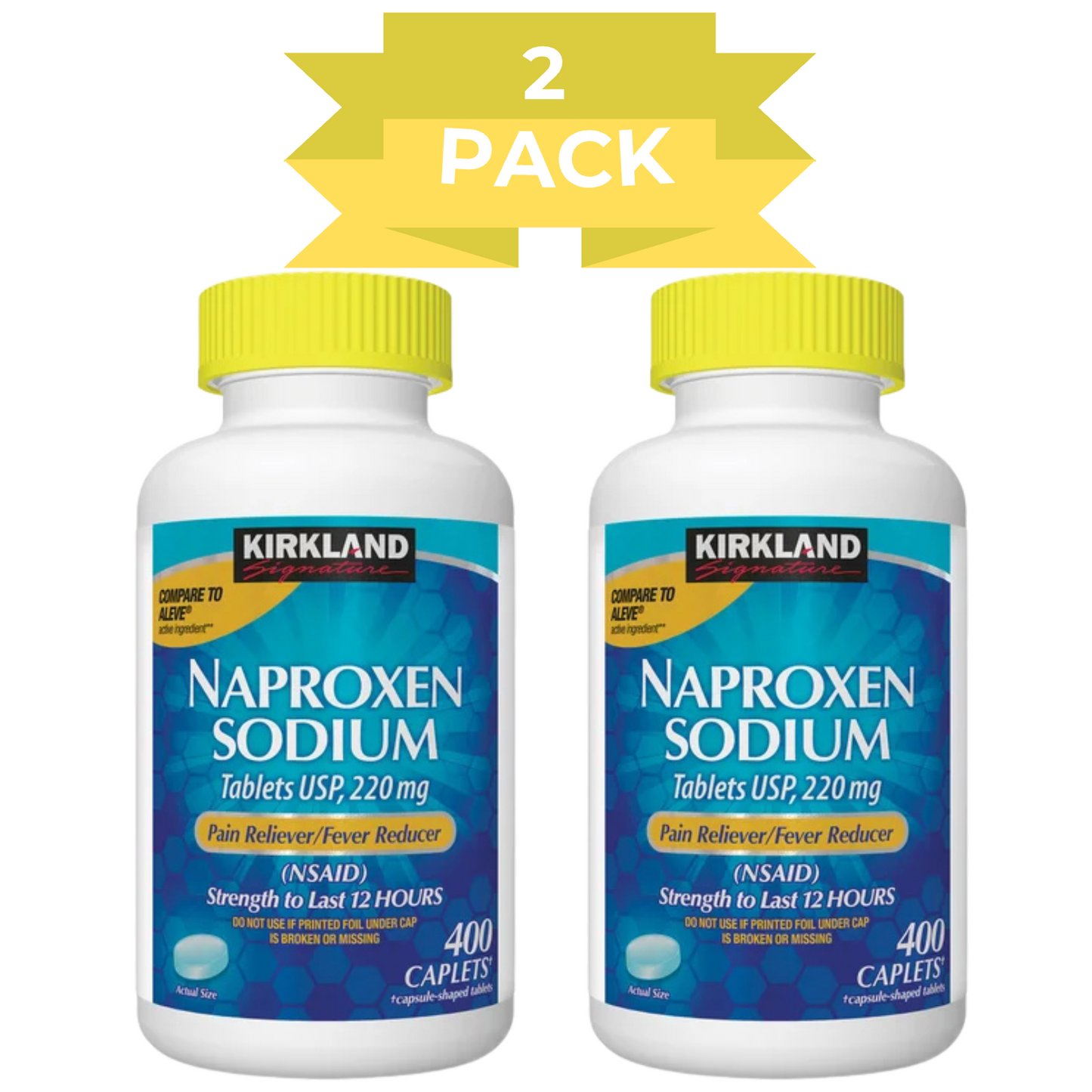 Kirkland Signature Naproxen Sodium, 220 mg, 400 Caplets EXP 06/2026