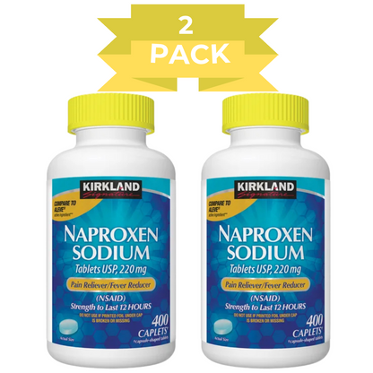 Kirkland Signature Naproxen Sodium, 220 mg, 400 Caplets EXP 06/2026