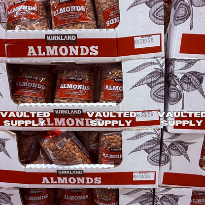 2 Packs Kirkland Signature Supreme Whole Almonds 3 lb Each Pack EXP 08/26