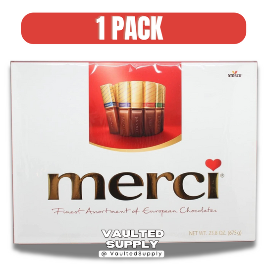 Merci Finest Assortment of European Chocolates 23.8 oz, 8 Varieties, 54 Pieces