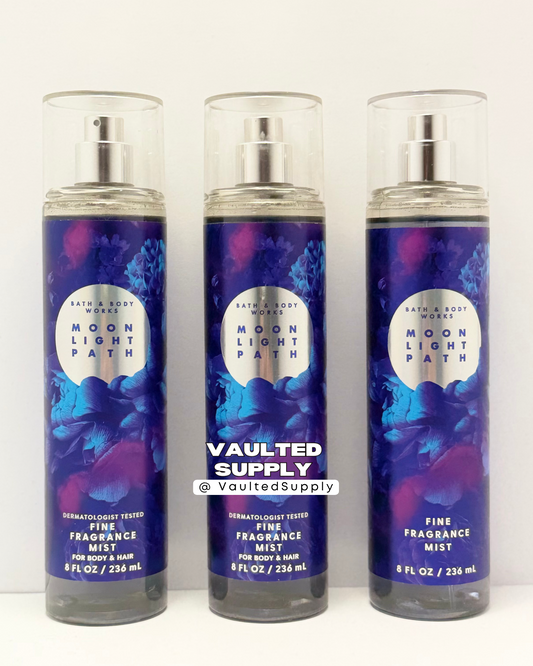 Bath & Body Works Moonlight Path Fine Fragrance Mist 3-Pack | 8 oz Each