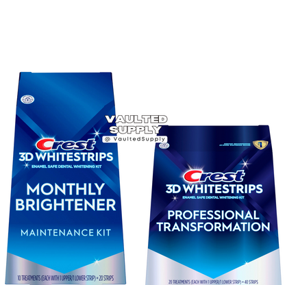 Crest 3D Whitestrips Professional Teeth Whitening Kit – 20 Treatments + 10 Bonus