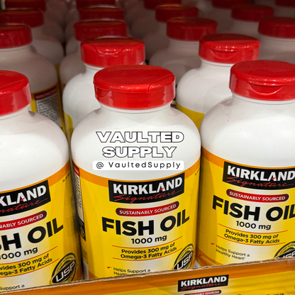 Kirkland Signature Fish Oil 1000mg 400 Softgels Omega-3 EPA DHA USP EXP 07/28