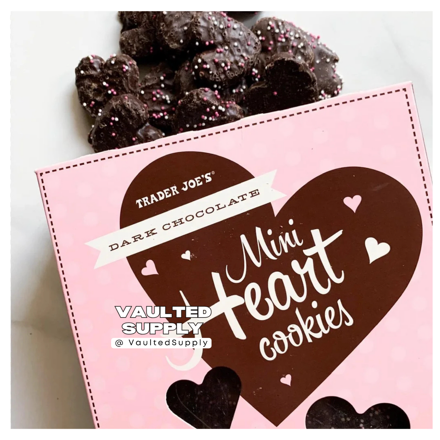 Trader Joe’s Mini Dark Chocolate Heart Cookies – Valentine’s Day 2 Pack 10oz