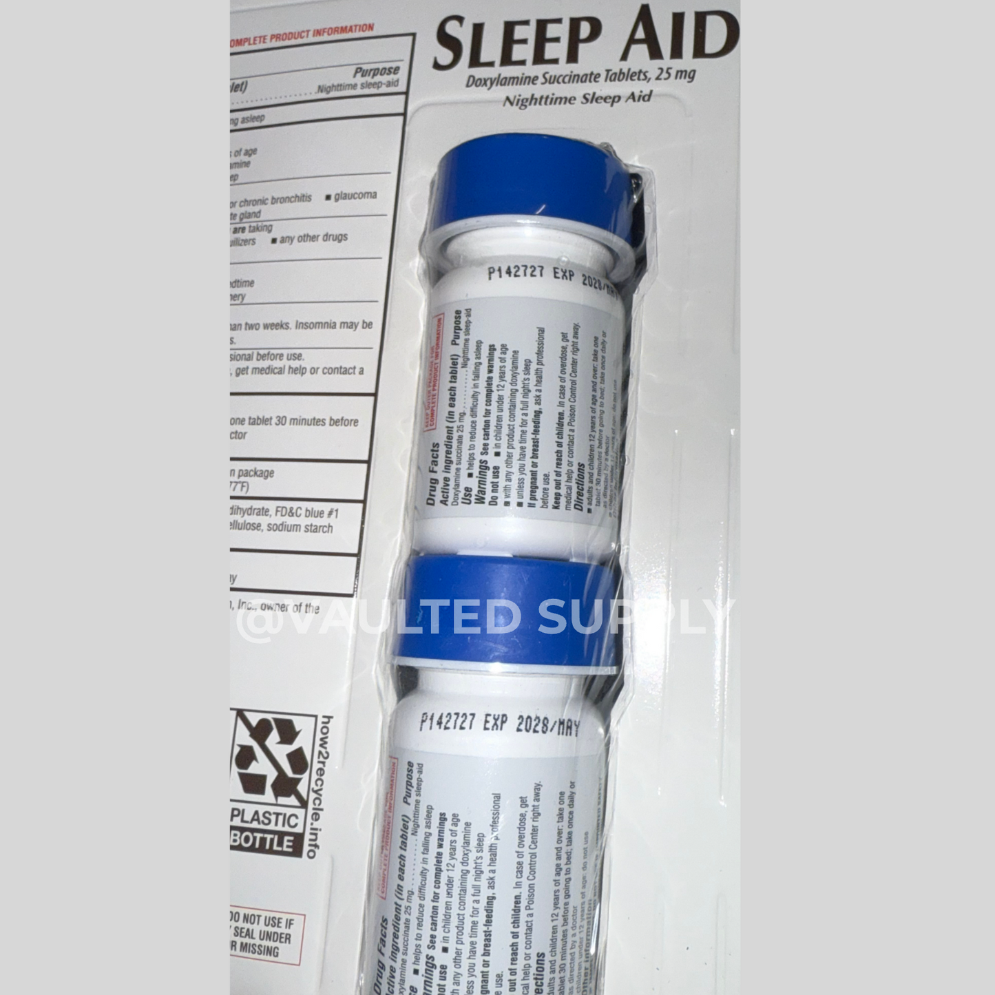 Kirkland Signature Sleep Aid 192 Tablets Doxylamine Succinate 25 Mg EXP 5/2028+