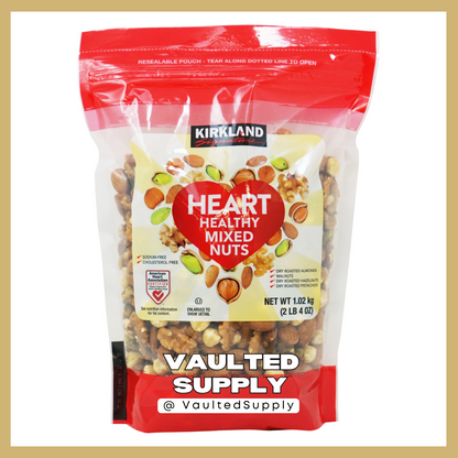2 Packs Kirkland Signature Heart Healthy Mixed Nuts 36 oz Each Pack, Total 72 oz