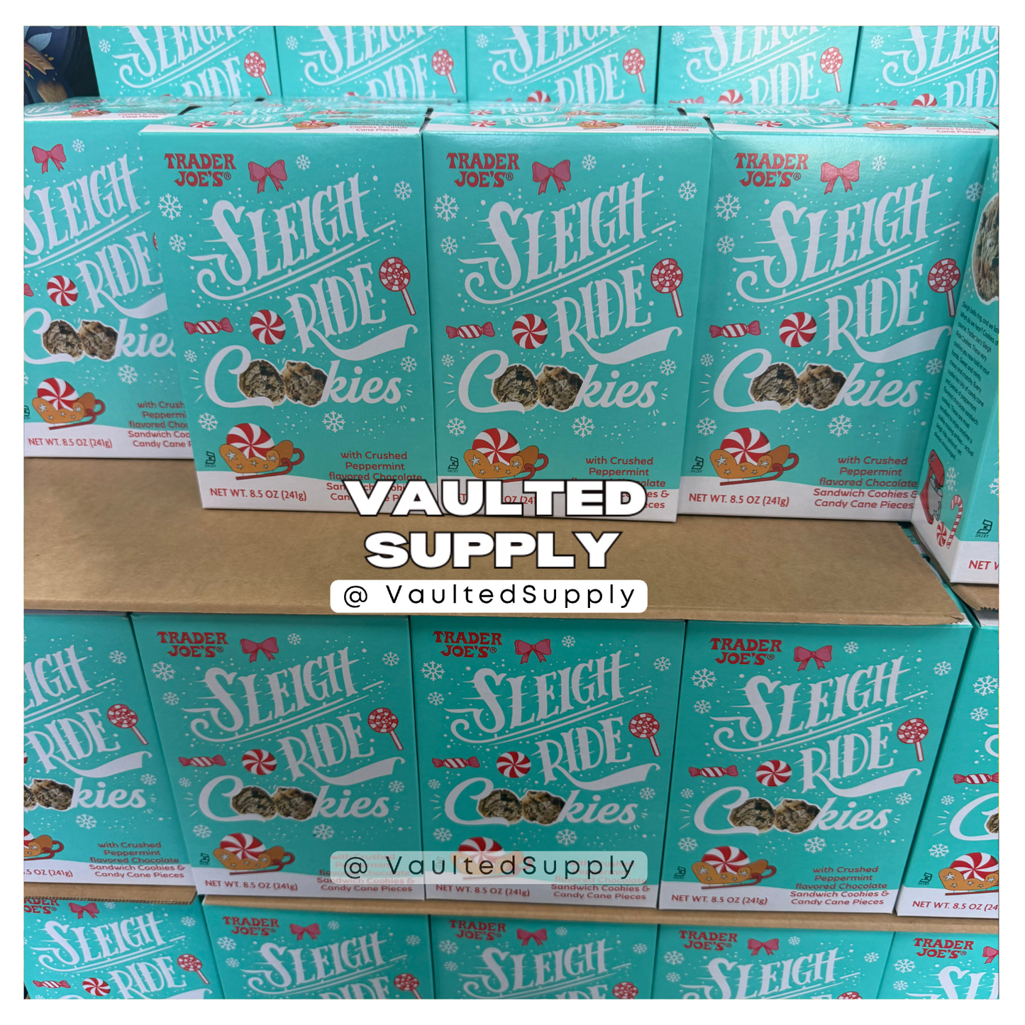 Trader Joe’s Sleigh Ride Cookies 8.5 oz • Limited Holiday Edition • EXP 01/2027