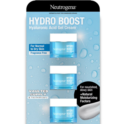 3 Pack Neutrogena Hydro Boost for Extra Dry Skin Water Cream+ 1.7oz NEW FORMUL