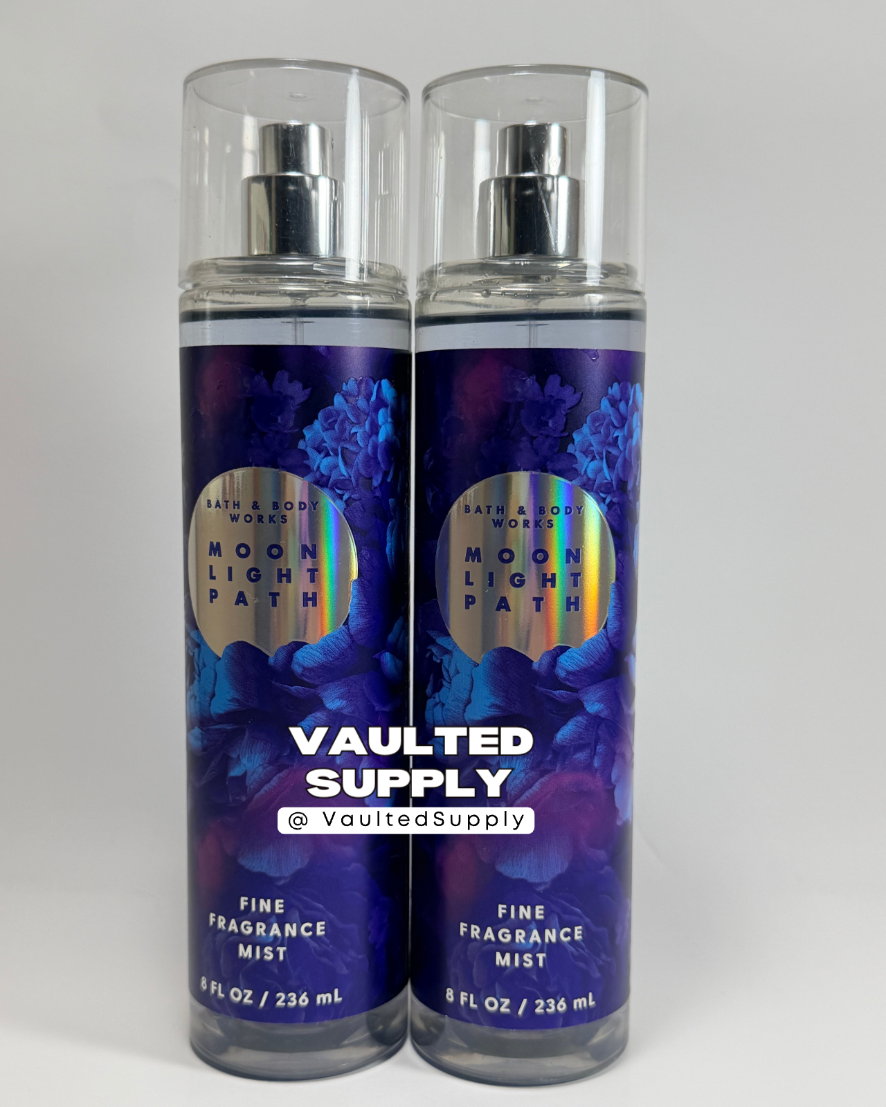 Bath & Body Works MOONLIGHT PATH Fine Fragrance Body Mist Spray 8 Oz (2 pack)