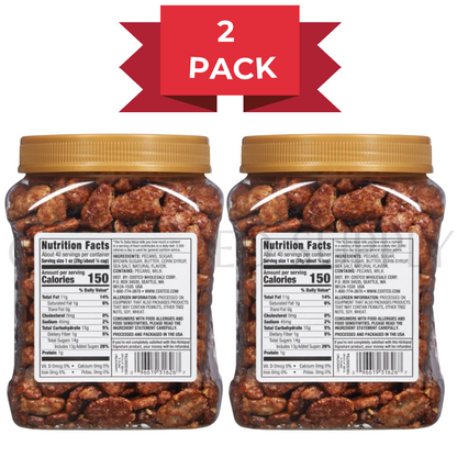 2 Packs Kirkland Signature Praline Pecans 40 oz Each Pack, Total 80 oz Exp 04/26
