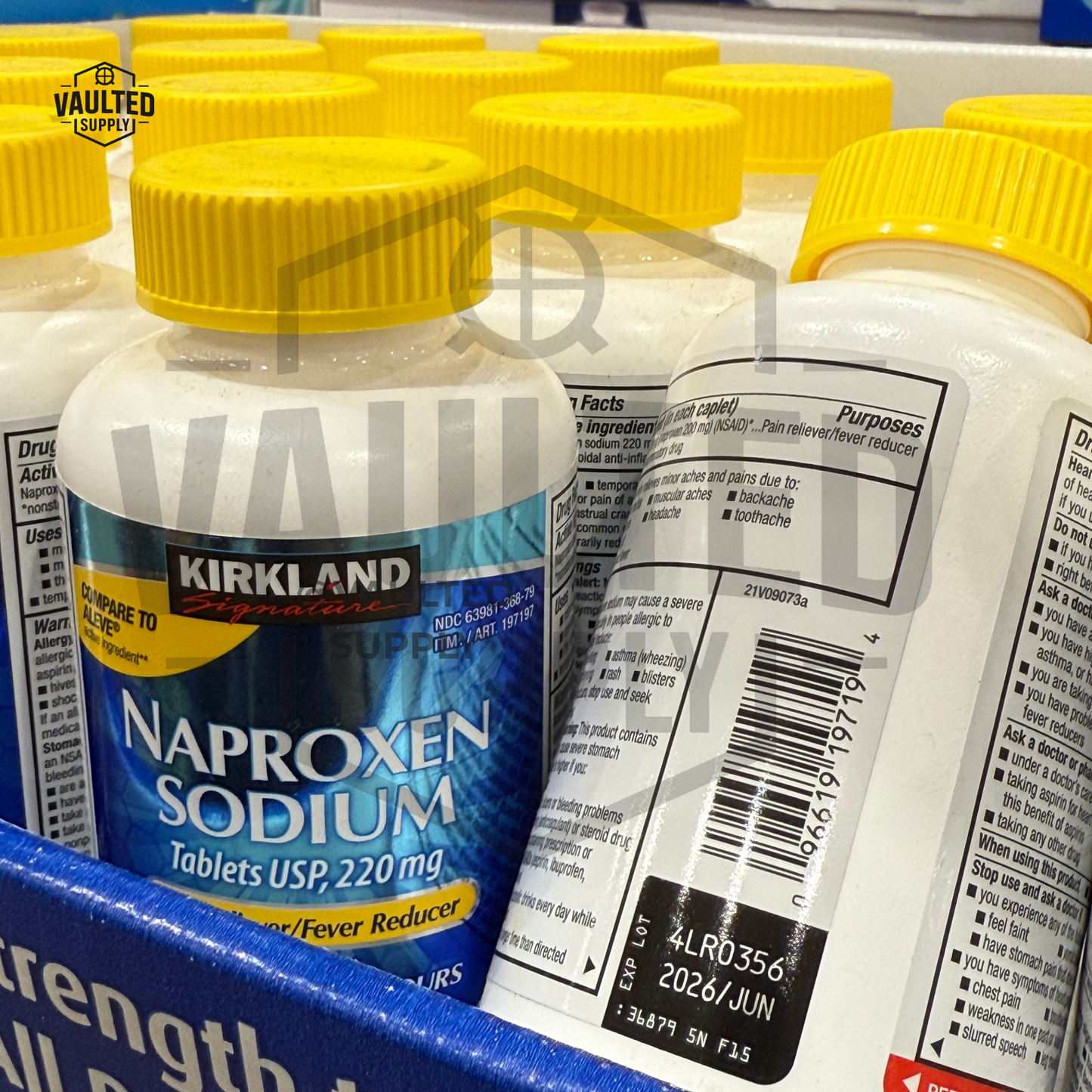 Kirkland Signature Naproxen Sodium, 220 mg, 400 Caplets EXP 06/2026