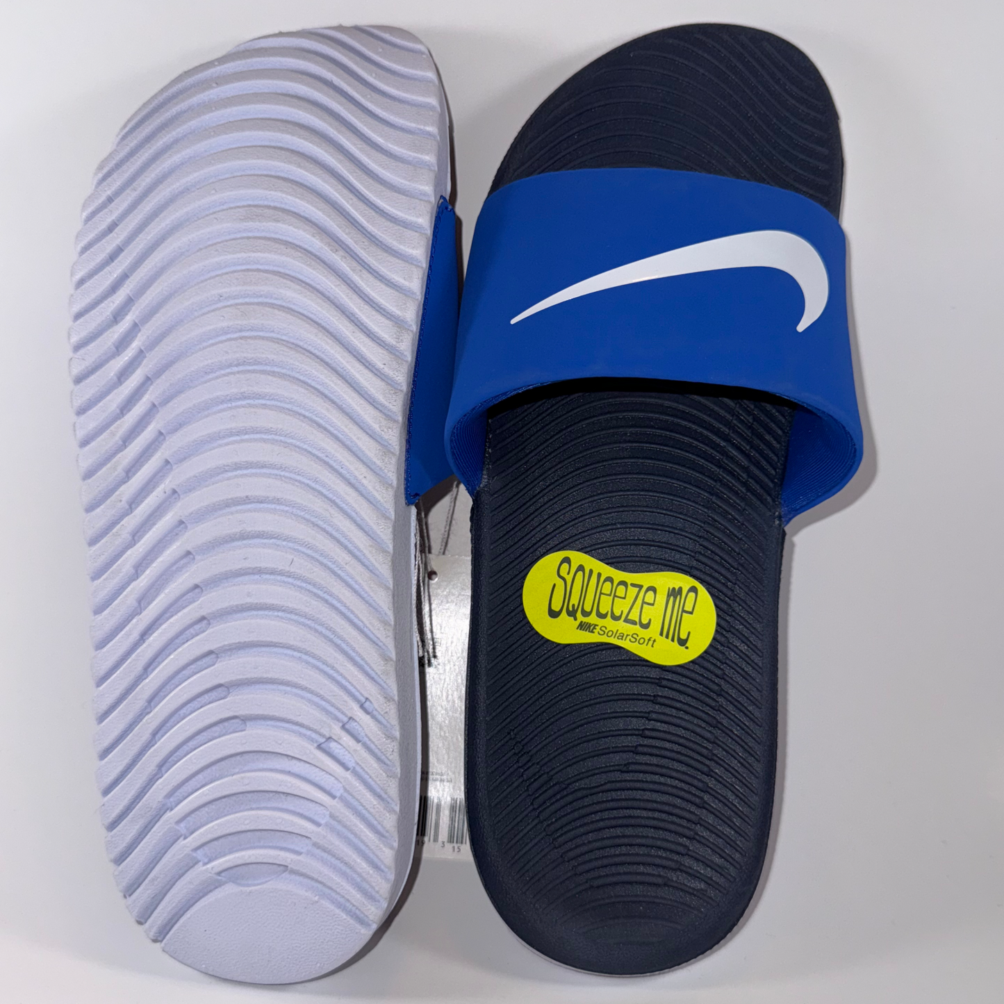 Nike Kawa Slide GS/PS Big Kids Sandals 6Y Game Royal White Thunder Blue – Women’