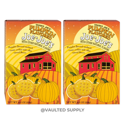 Trader Joe's Pumpkin Joe-Joe's Cookies, 10.5 oz Box (Pack of 2)
