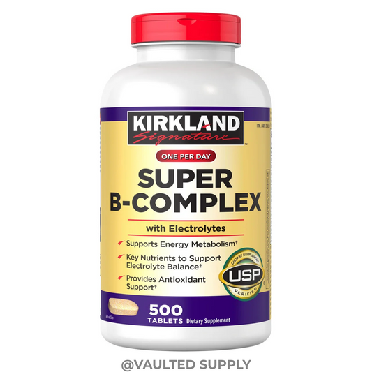 Kirkland Signature Super B-Complex with Electrolytes, 500 Tablets Exp 01/2027