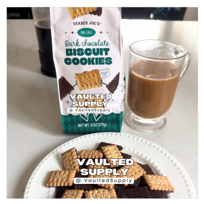Trader Joe’s Mini Dark Chocolate Biscuit Cookies 4 Pack (6 oz Each) 24 oz Total