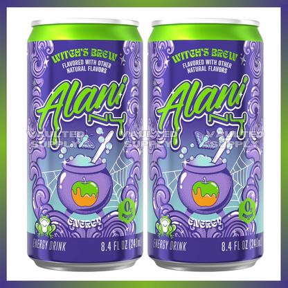 Alani Nu Energy Drink Mini Witches Brew 12 Pack | 8.4 fl oz Cans Zero Sugar