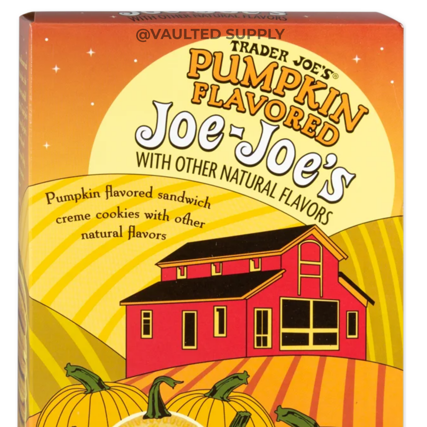 Trader Joe's Pumpkin Joe-Joe's Cookies, 10.5 oz Box (Pack of 2)