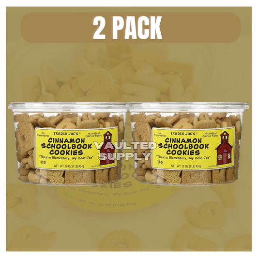 Trader Joe’s Cinnamon Schoolbook Cookies 16oz Each (2 Pack) Kosher
