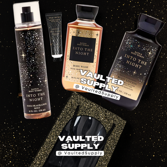 Bath & Body Works Into The Night Gift Set 4pc + Bag • Valentine Ready