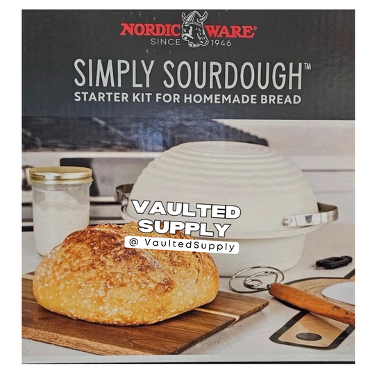 Nordic Ware Simply Sourdough Starter Kit – Complete Bread Baking Set (1 Kit, New